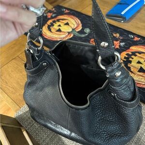 Coach Black Leather Shoulder Bag